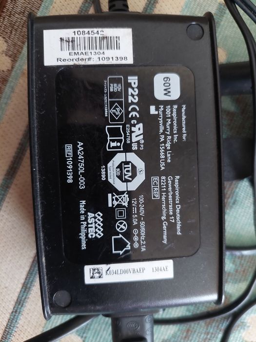 Alimentator la priza Philips,tensiune 12 volti ,curent 5A