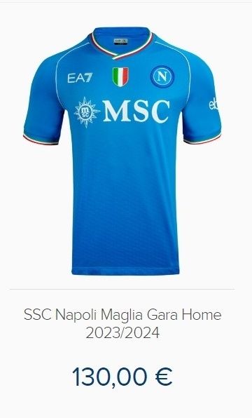 Домакинска тениска на Наполи сезон 2023/2024 EA7