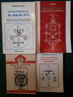 Kabbala, Papus, R. Goetschel, Misterele Kabalei, Eliphas Levi, 3 vol.