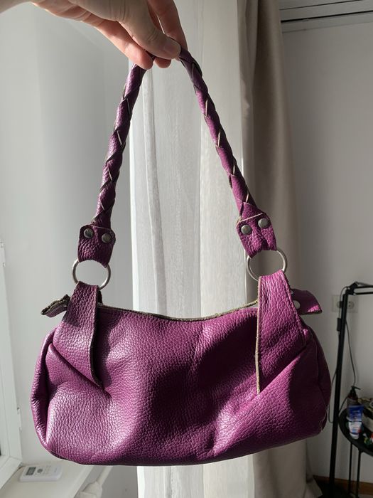 Сумка натуральная кожа багет