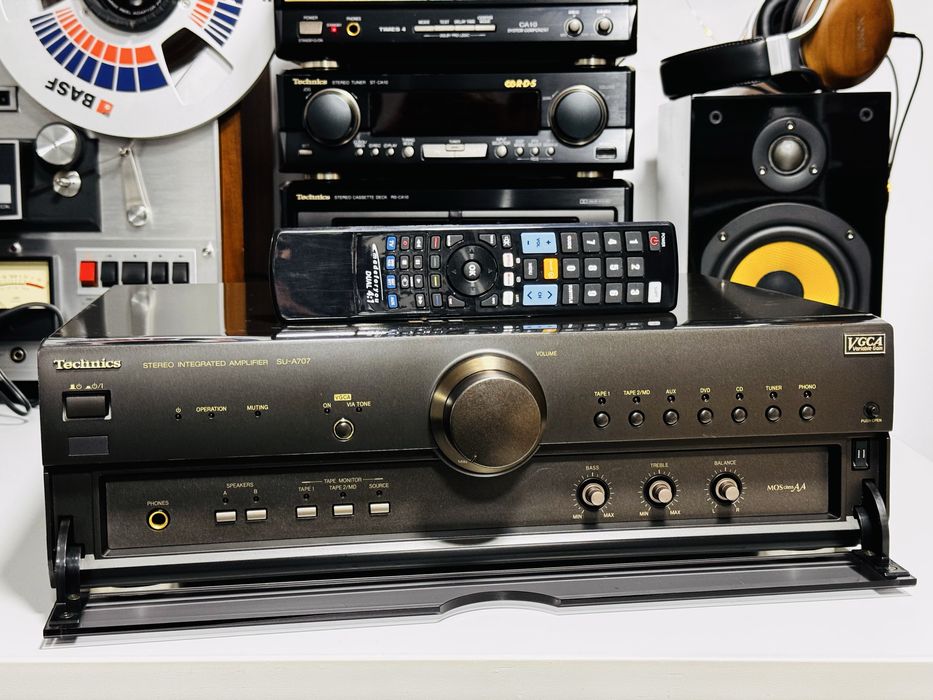 Amplificator TECHNICS SU-A707,VGCA,MOSclassAA,0.03%,JAPAN,sunet fidel