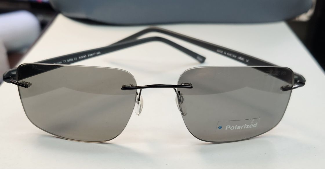 Слънчеви очила Silhouette титан-карбон сиви