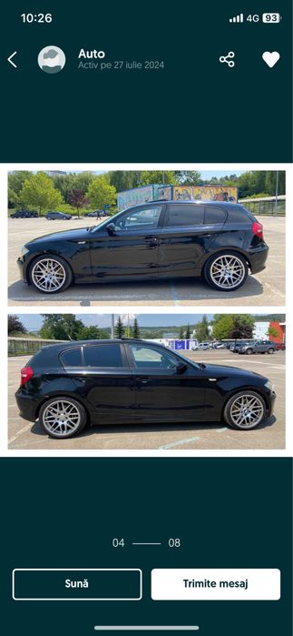 Bmw seia 1 an 2008 204 cp biturbo,navigatie,trapa