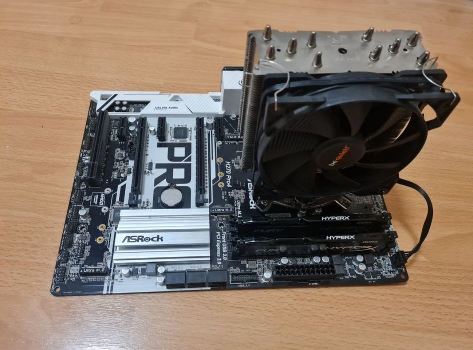 Asrock H270 Pro4 , Intel Core i5-6600k , 16 GB DDR4 Fury Ram BeQuiet