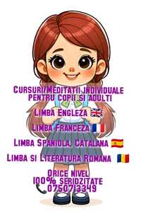 Cursuri Meditații pentru copii si adulti Lb. Engleza/Franceza/Spaniola
