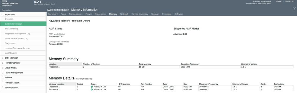 Server HP ProLiant MicroServer Gen8 Intel Xeon E3-1230 V2