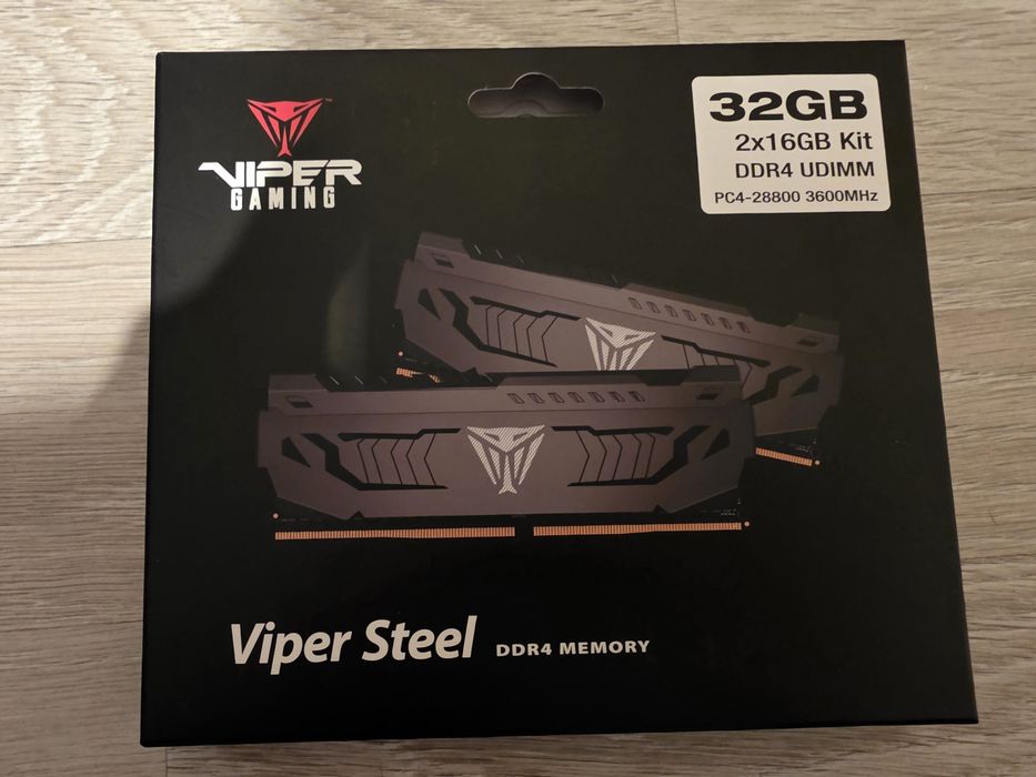 RAM 2x16gb (32gb) DDR4 3600 Patriot Viper Steel