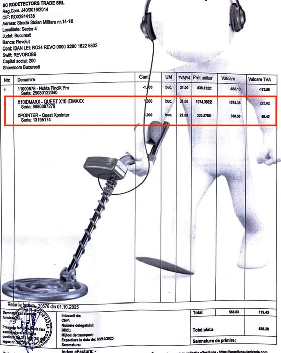 Donez / vand detector de metale Xpointer