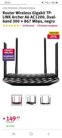 vand router wireless tp link archer a6