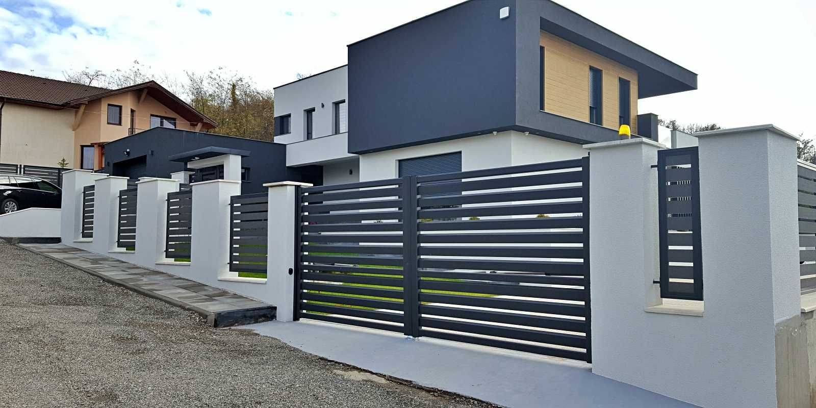 Garduri din sipca metalica, panou stil jaluzele, tabla, plasa si BCA