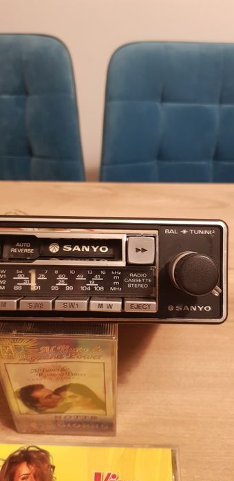 Radio casetofon auto de mașină Sanyo Autoreverse