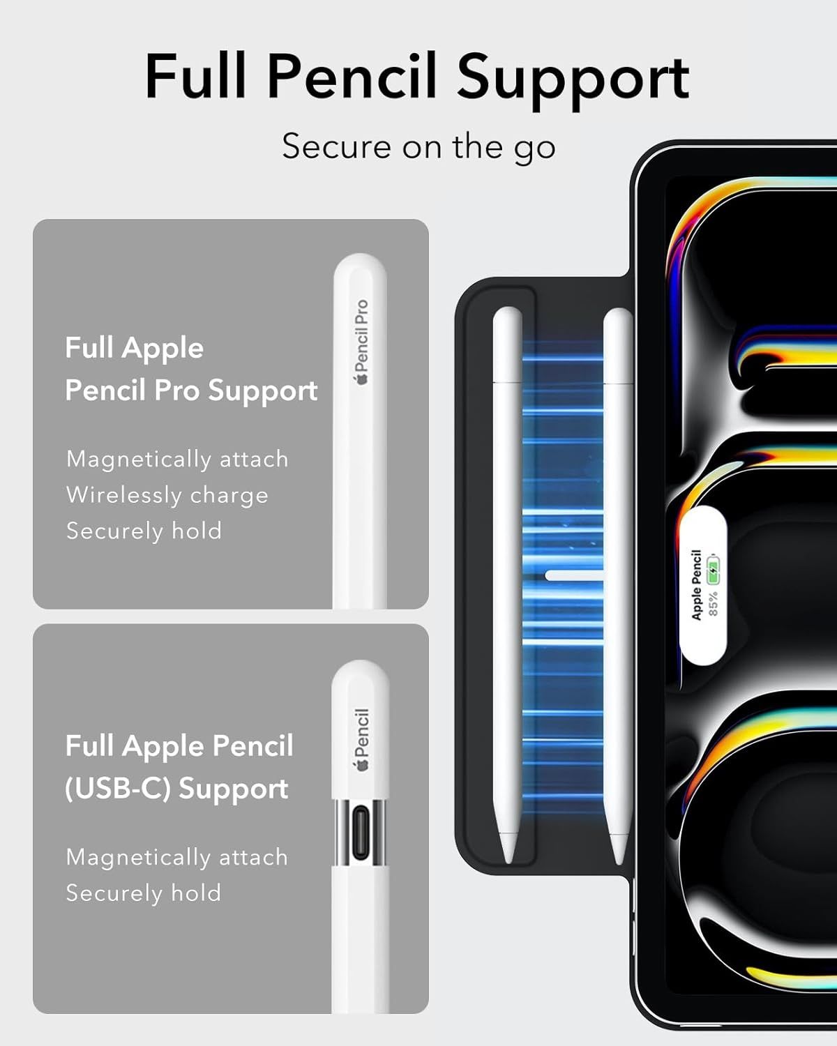 ESR iPad pro 11" M4 2024 магнитна приставка сгъваем на стойка