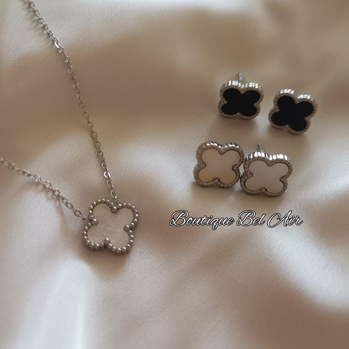 Van Cleef детелини, комплект колие и обеци