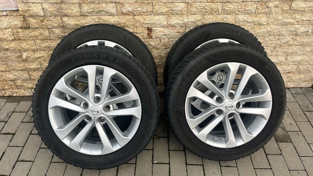 Jante Alu Nissan Qashqai Anvelope 215 55 17 iarna Semperit