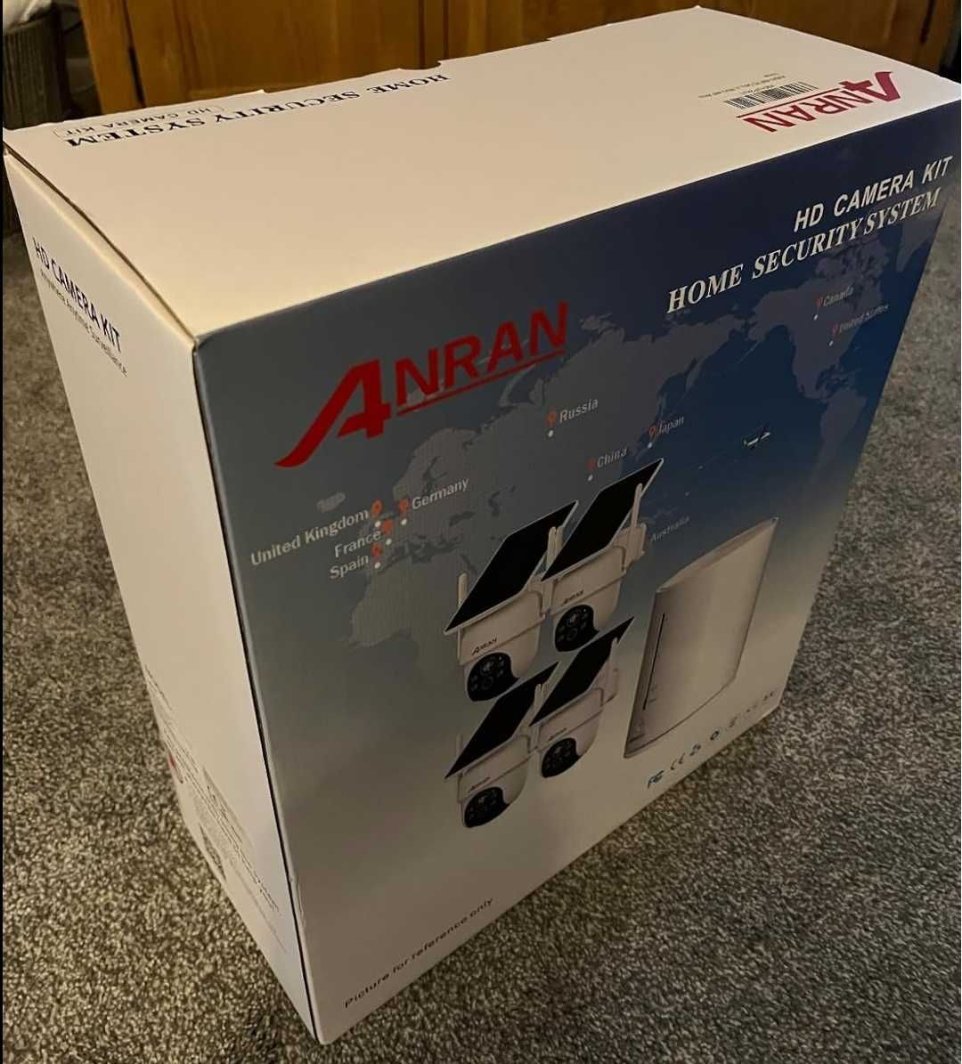 Безжични външни соларни охранителни камери ANRAN,4MP FHD WIFI