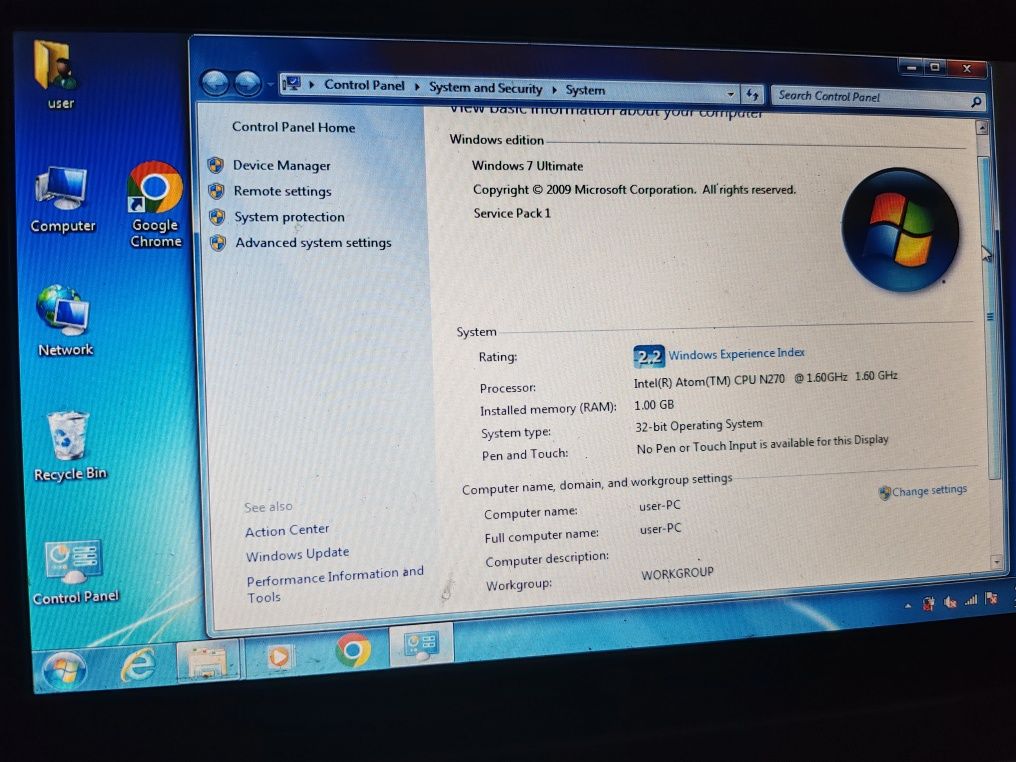 Vând laptop HP mini 110