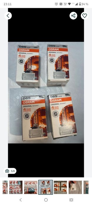 Becuri xenon D8S OSRAM originale
