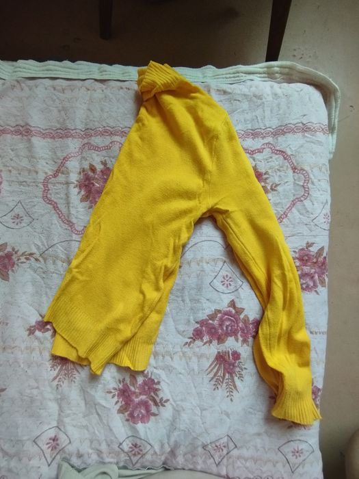 Водолазка,жёлтого цвета, женская, демисезонная