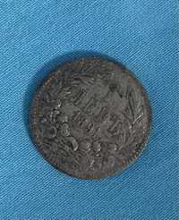 Българска сребърна монета от 1891 г.