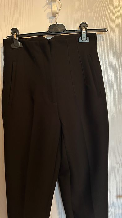 Черен панталон висока талия НОВ Zara