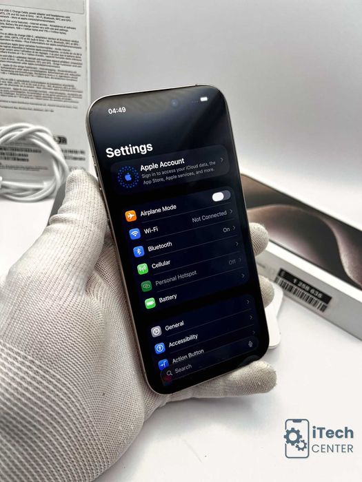 iPhone 15 Pro, 256GB, Natural, 100% батерия, КАТО НОВ, 1г. ГАРАНЦИЯ