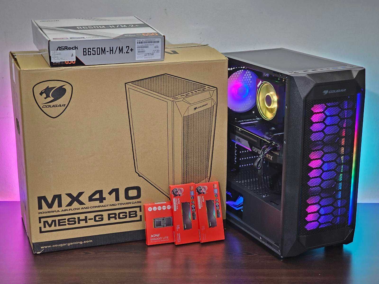 Ryzen 5-7500F/RX 7800XT 16GB/RAM 16GB.SSD 512GB/Чисто Нов+Гаранция!