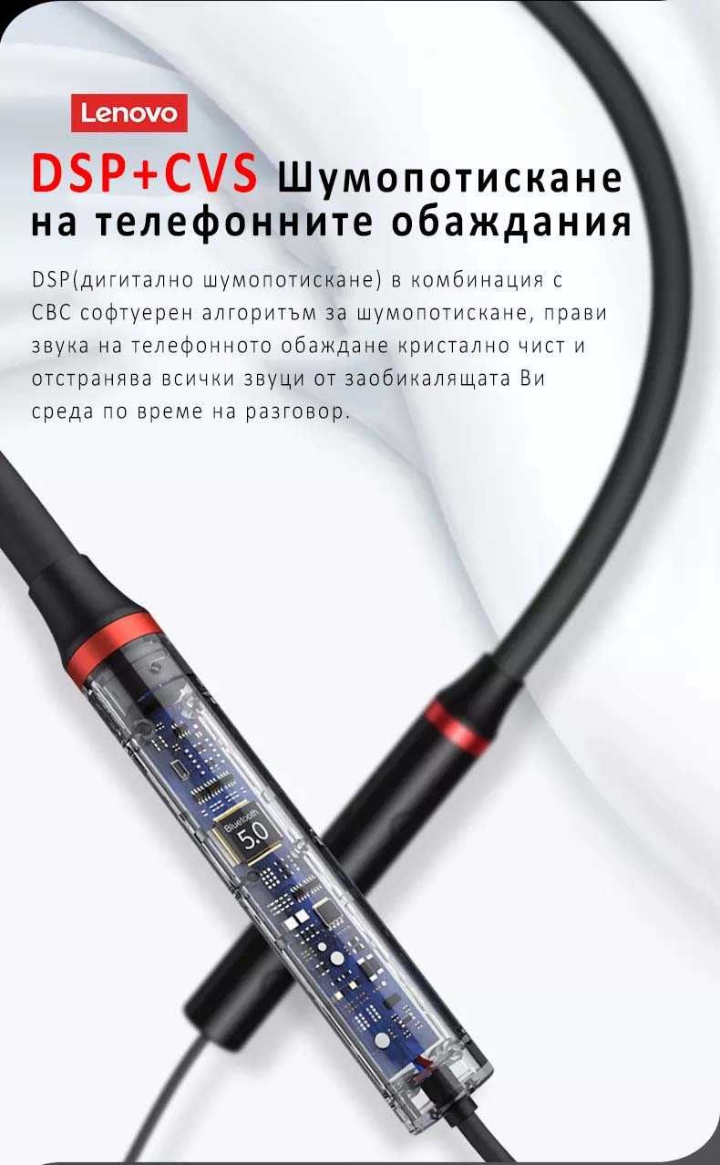 Безжични слушалки Lenovo HE05 Pro Bluetooth 5.0