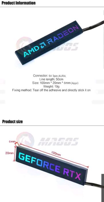 Sidepanel ARGB AMD Radeon