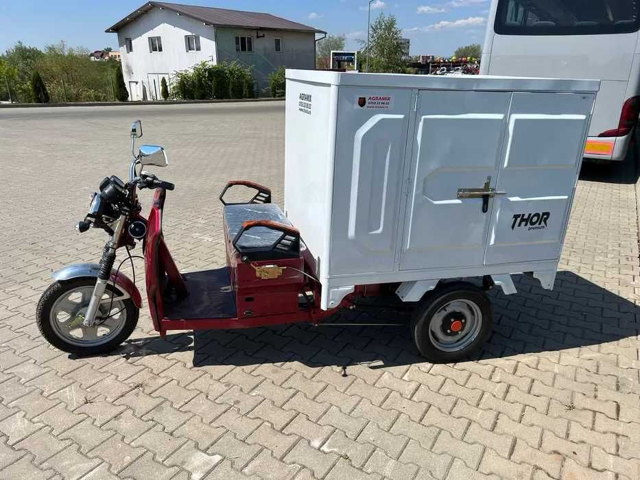 Thor Cargo triciclu electric cu bena inchisa RAR efectuat