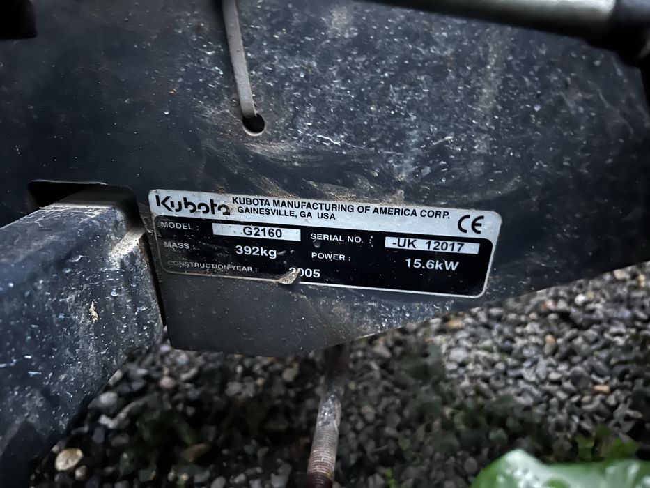 Vand kubota g2160