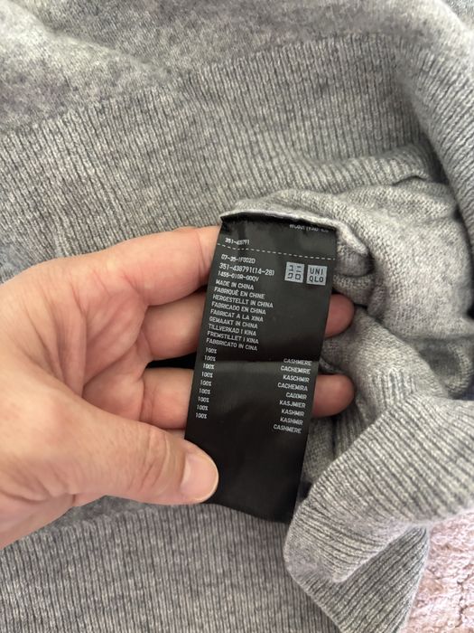 Uniqlo 100% кашмир