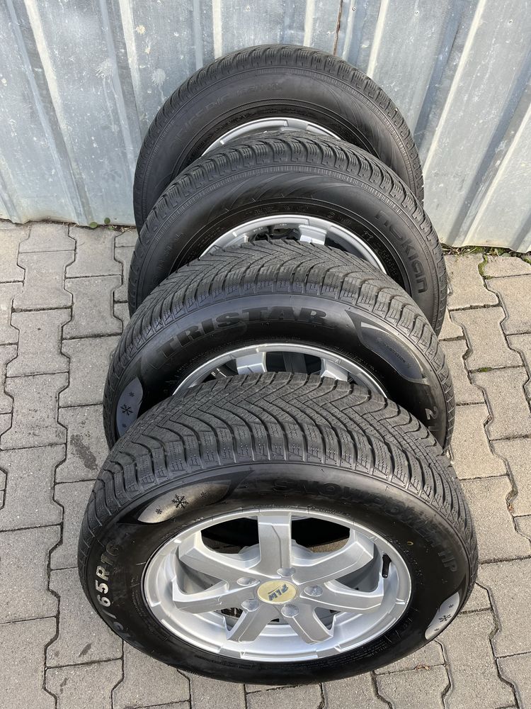 Jante aliaj 5x120mm, anvelope 215/65 R16 VW T5, T6 Multivan, Caravelle