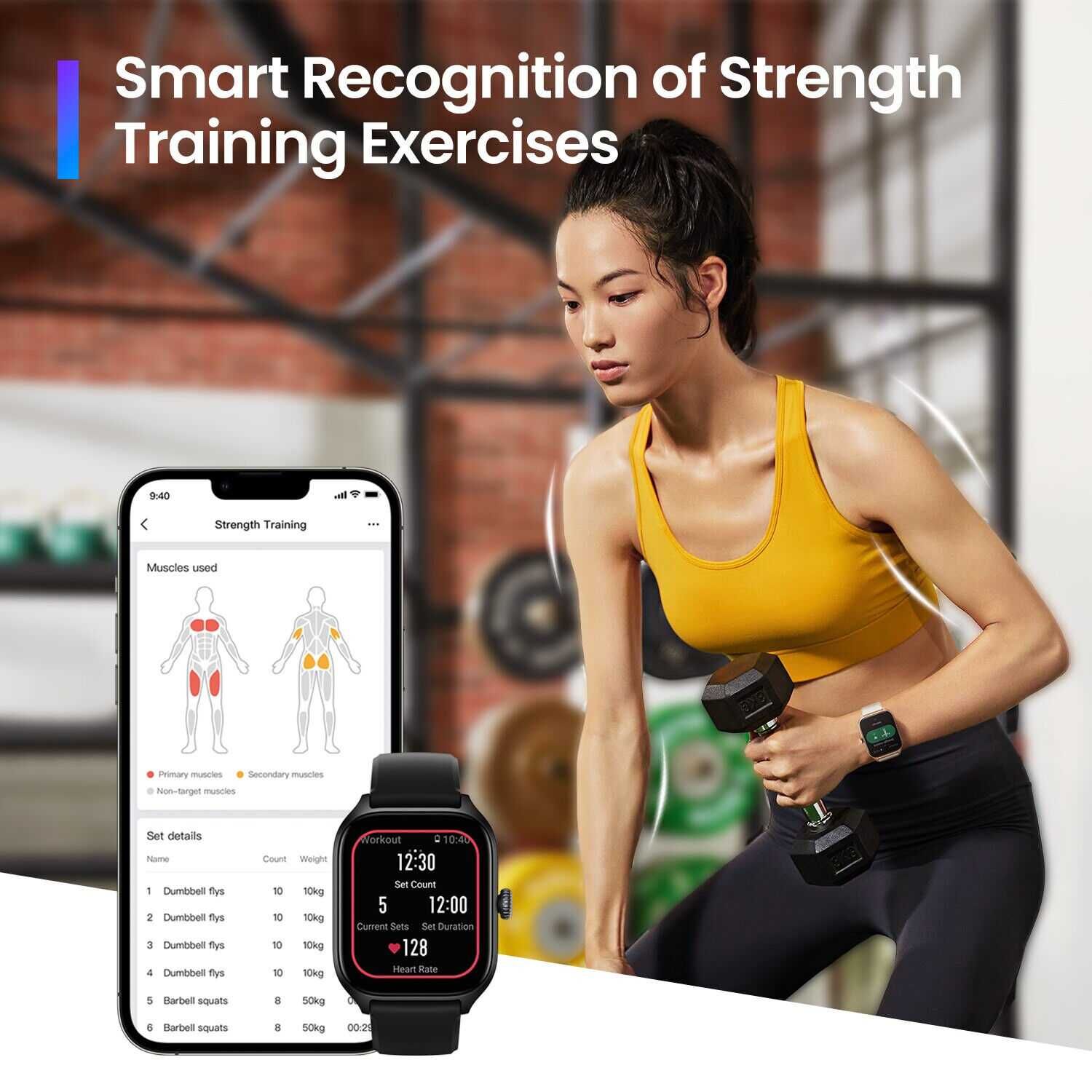 Amazfit Умные часы GTS 4, черный