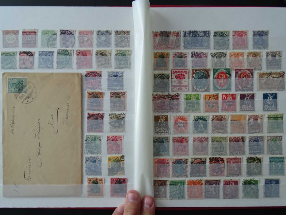 Clasor cu timbre vechi Germania Reich 1900-45, stamp/nestamp, (Lot 66)