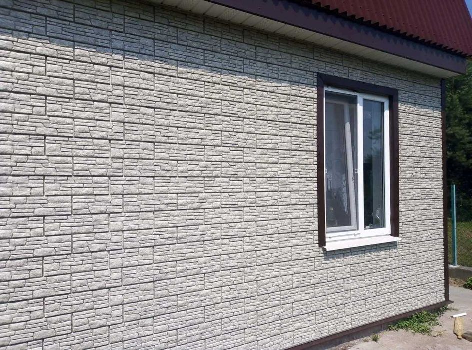 Фасадные панели, сайдинг под кирпич. Сайдинг под камень.