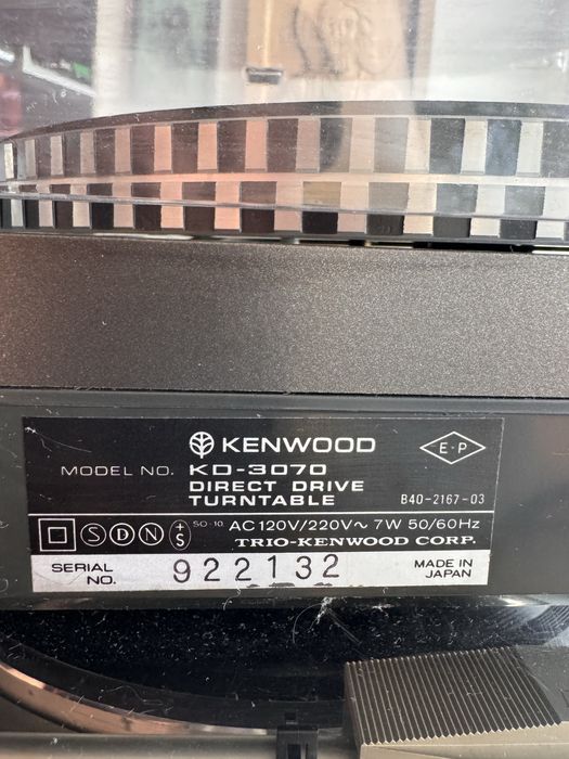 Pickup KENWOOD KD 3070 direct drive