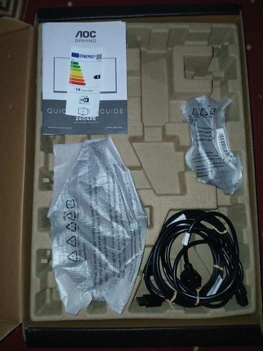 Monitor Gaming AOC, 23.8", IPS, FHD, 180Hz, 1ms, 0.5ms, HDR10, Flicker