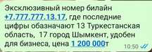 Эксклюзивный номер