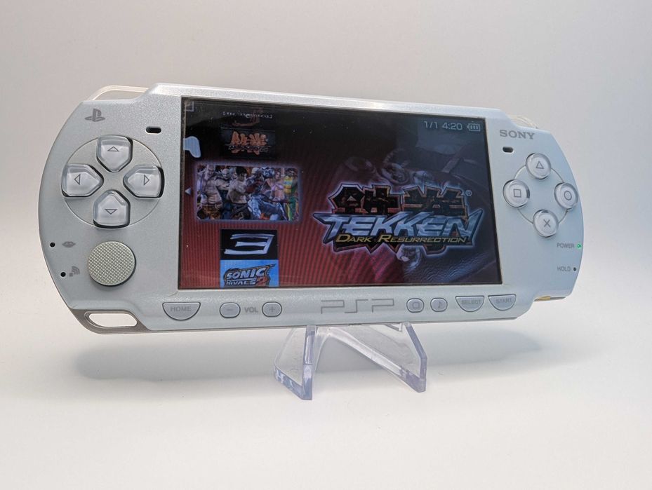 Sony PSP 2000 (Felicia Blue, 64гб, прошивка, 50 игр, новый АКБ)