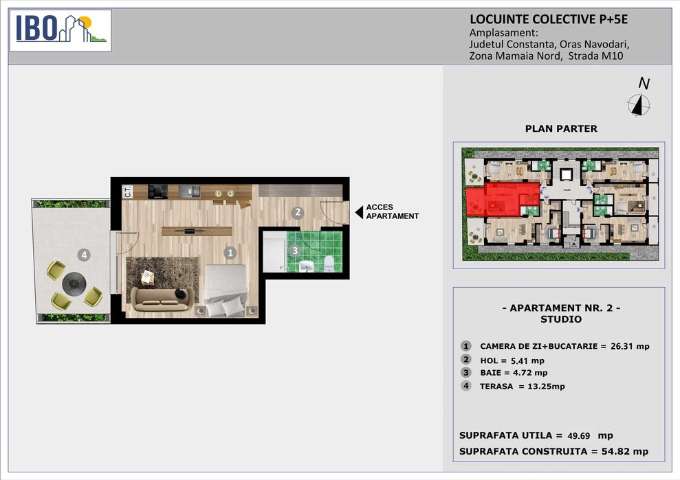 Apartament Tip Studio - Mamaia Nord / Sat - Rate pe 5 ani