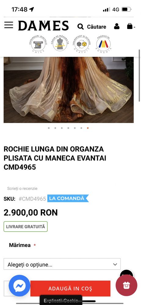 Rochie nunta ocazie nasa botez organza