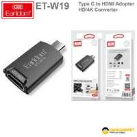 Переходник (адаптер) Earldom ET-W19 HDMI-Type-C (4K) серебро