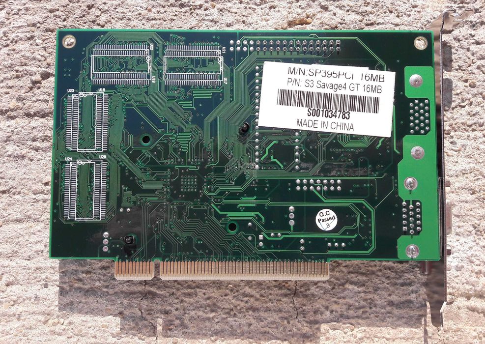 Placa video de colectie - Sparkle SP9371 S3 Savage 4 GT 16MB PCI