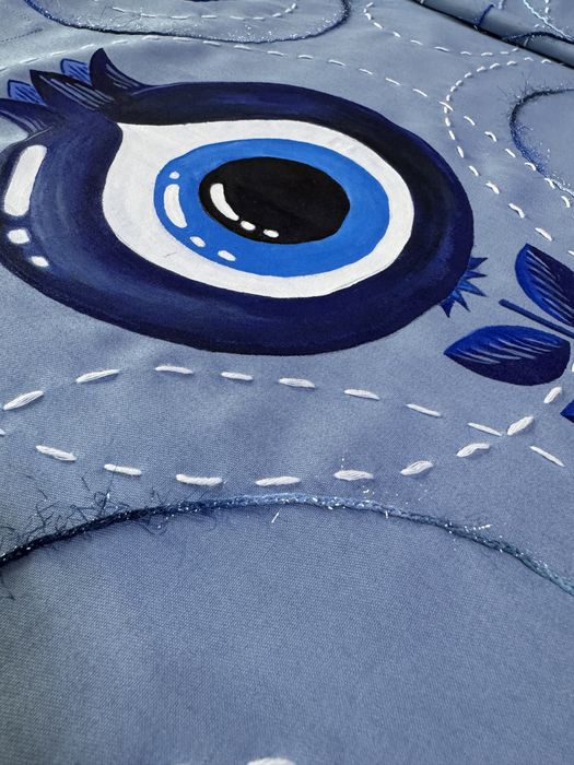 Абая -халат из тонкого джинса на подкладе эксклюзивная модель