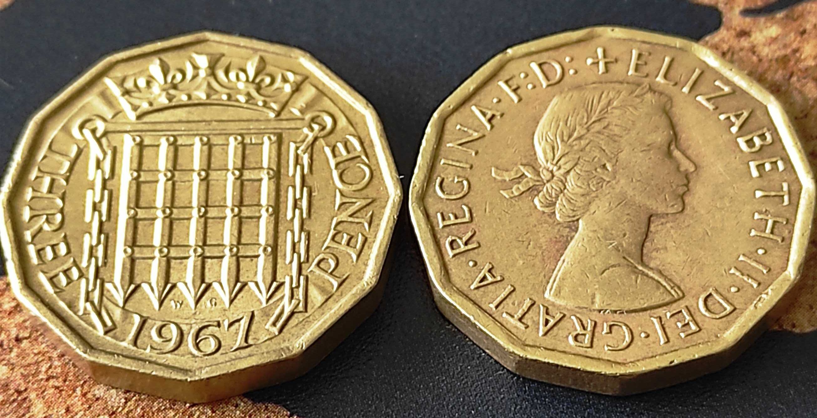 Английски монети. Великобритания › Кралица Елизабет II (1954-1967)