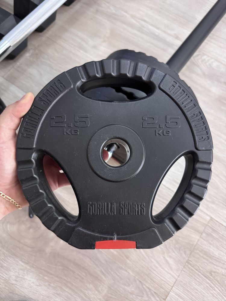 Bara + 8 discuri 2.5 kg