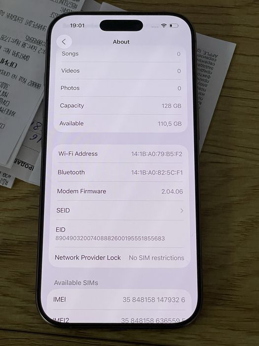 Бартер  iPhone 16 pro 128 desert 91% гаранционен