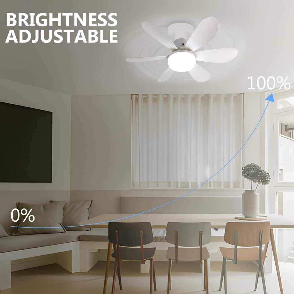 Вентилатор с LED осветление и дистанционно управление