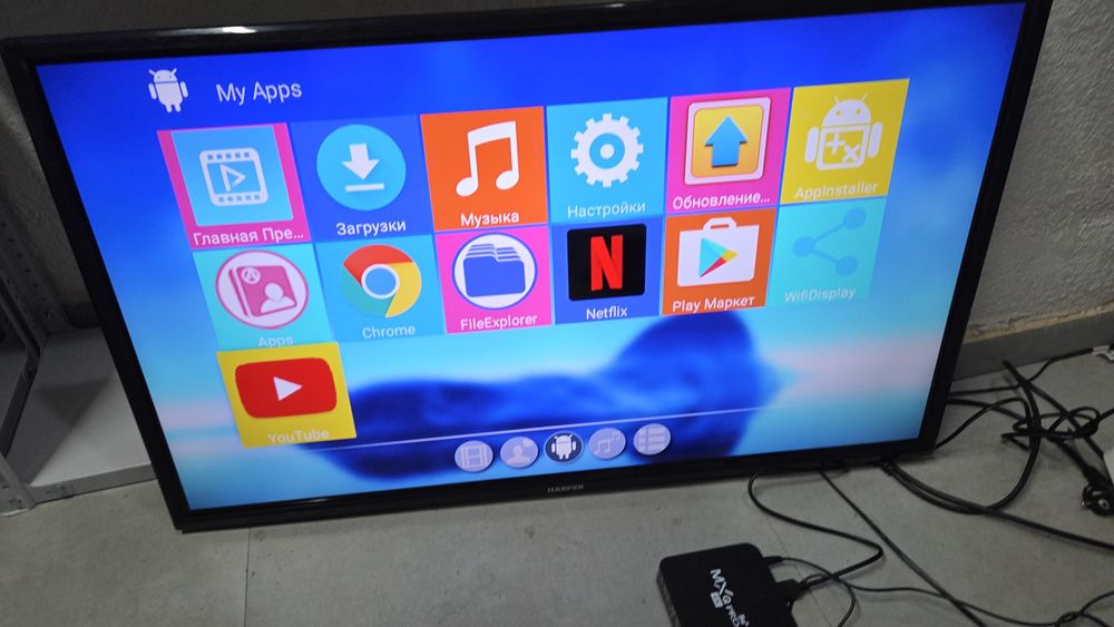 *️⃣ Harper led Диогональ 102см + Андроид Приставка / QTV