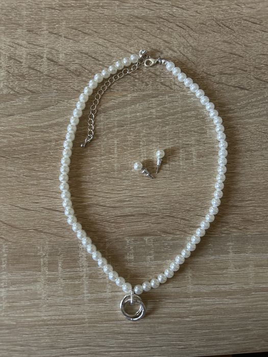 Set Colier+Cercei Perle